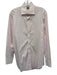 Sid Mashburn Size Est L Pink & White Cotton Striped Button Up Long Sleeve Shirt Pink & White / Est L