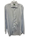 Sid Mashburn Size Est L White & Blue Cotton Striped Button Up Long Sleeve Shirt White & Blue / Est L
