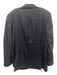 Burberry Blue & Tan Wool Blend Plaid 2 Button Men's Blazer Blue & Tan / 42