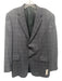 Burberry Blue & Tan Wool Blend Plaid 2 Button Men's Blazer Blue & Tan / 42