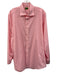 Sid Mashburn Size Est 17 Pink & White Cotton Gingham Button Up Long Sleeve Shirt Pink & White / Est 17