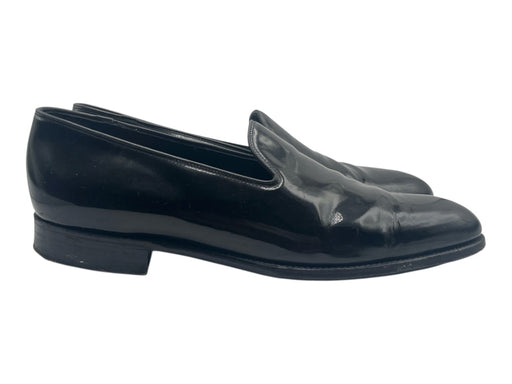 New & Lingwood Shoe Size 10.5E AS IS Black Patent Leather Solid Slip On Shoes Black / 10.5E