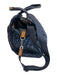 MZ Wallace Navy Blue Nylon Diamond Quilted Zip Top Satchel Luggage Duffle Bag Navy Blue / L