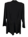 A.L.C. Size 10 Black Polyester Pintuck Hook & Eye V Neck Long Sleeve Romper Black / 10