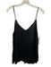 Cami NYC Size M Black Silk Spaghetti Strap V Neck Tie Back Top Black / M