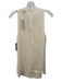 Theory Size M Ivory Cream Silk Back Zip Fringe Round Neck Sleeveless Top Ivory Cream / M