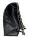 Yves Saint Laurent Black Leather Chain Crinkle Crossbody Bag Black / Medium