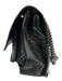 Yves Saint Laurent Black Leather Chain Crinkle Crossbody Bag Black / Medium