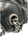 Yves Saint Laurent Black Leather Chain Crinkle Crossbody Bag Black / Medium