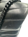Yves Saint Laurent Black Leather Chevron Shoulder & Crossbody Straps Chain Bag Black / Medium