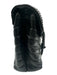 Yves Saint Laurent Black Leather Chevron Shoulder & Crossbody Straps Chain Bag Black / Medium