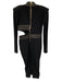 Zhivago Size 8 Black & Gold Polyester Blend Metallic Thread Quilted Detail Dress Black & Gold / 8
