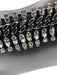 Jimmy Choo Black Leather Crystal Hand Strap Hinge Open Removable Chain Strap Bag Black