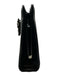 Jimmy Choo Black Leather Crystal Hand Strap Hinge Open Removable Chain Strap Bag Black