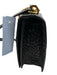 Alexander McQueen Black Leather Croc Embossed Brass Knuckle Flap Top Bag Black / Medium