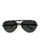 Gucci Gold Tone & Brown Metal & Acetate Aviator Tortoiseshell Detail Sunglasses Gold Tone & Brown