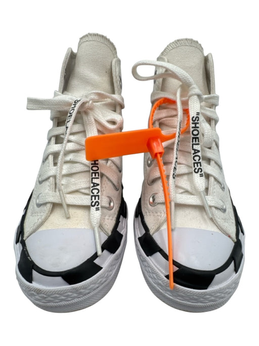 Off-White for Converse Shoe Size 6 White & Black textile upper Canvas Sneakers White & Black / 6