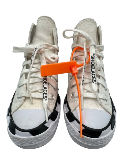Off-White for Converse Shoe Size 6 White & Black textile upper Canvas Sneakers White & Black / 6