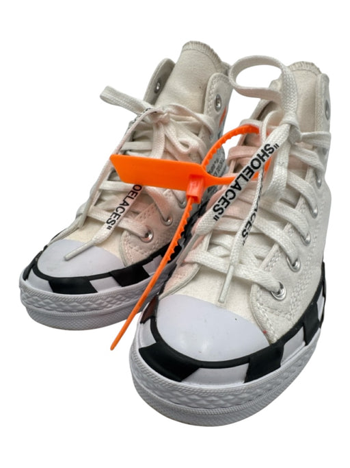 Off-White for Converse Shoe Size 6 White & Black textile upper Canvas Sneakers White & Black / 6
