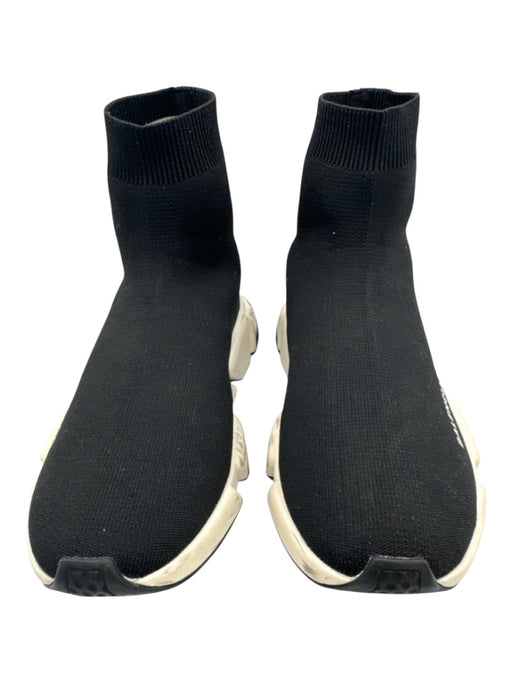 Balenciaga Shoe Size 39 Black & White textile upper Sock Ankle Knit Sneakers Black & White / 39