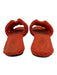 Hermes Shoe Size 37 Orange textile upper Shearling Slide Mule Teddy Sandals Orange / 37