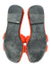 Hermes Shoe Size 37 Orange textile upper Shearling Slide Mule Teddy Sandals Orange / 37
