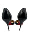 Christian Louboutin Shoe Size 36 Black Leather Upper Patent Pointed Toe Pumps Black / 36