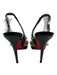 Christian Louboutin Shoe Size 36 Black, Gold & Silver PVC Upper Pump Slingbacks Black, Gold & Silver / 36
