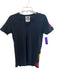 Stussy Size M Black & Multi Cotton Short Sleeve Patch Detailing V Neck Top Black & Multi / M