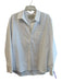 Brochu Walker Size L White Polyester Long Sleeve Chest Pocket Collar Top White / L