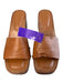 Splendid Shoe Size 8.5 Brown Manmade Material Open Square Toe Wood Shoes Brown / 8.5