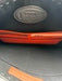 Fendi Black & Orange Pebble Leather Silver Hardware Wrist Strap Pouch Bag Black & Orange / S