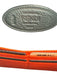 Fendi Black & Orange Pebble Leather Silver Hardware Wrist Strap Pouch Bag Black & Orange / S