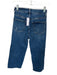 Bayeas Size 25 Dark Wash Cotton Blend High Waist Wide Leg Raw Hem Jeans Dark Wash / 25