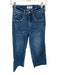 Bayeas Size 25 Dark Wash Cotton Blend High Waist Wide Leg Raw Hem Jeans Dark Wash / 25