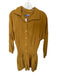 Paradised Size S Tan Cotton Long Sleeve Buttons Collar Romper Tan / S