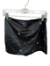 Abercrombie & Fitch Size S Black & Silver Polyester Blend Side Zip Mini Skort Black & Silver / S