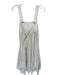 Sofie the Label Size S White Cotton Blend Sleeveless Buttons Smocked Back Dress White / S