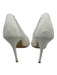 Steve Madden Shoe Size 8 White PVC & Leather Pointed Toe Faux Pearl Clear Pumps White / 8