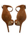 Gianni Bini Shoe Size 8 Cognac Brown Suede Upper Toe Strap Ankle Buckle Sandals Cognac Brown / 8