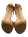 Gianni Bini Shoe Size 8 Cognac Brown Suede Upper Toe Strap Ankle Buckle Sandals Cognac Brown / 8