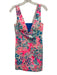 Lilly Pulitzer Size 0 Pink, Blue, White Cotton Mini Sleeveless Deep V Dress Pink, Blue, White / 0