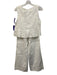Dissh Size 2 White Linen Sleeveless Wide Leg Flare Hem Pant Set White / 2