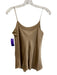 Vince Size S Champagne Gold Silk Spaghetti Strap Scallop Hem Top Champagne Gold / S