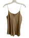 Vince Size S Champagne Gold Silk Spaghetti Strap Scallop Hem Top Champagne Gold / S