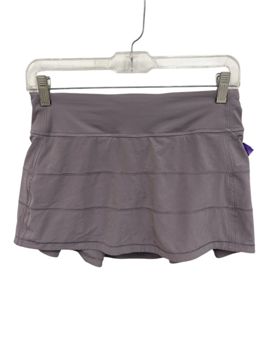 Lululemon Size 4 Purple Gray Nylon Elastic Waist Tiered Midrise Skort Skirt Purple Gray / 4