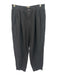 Madewell Size S Black Linen Blend Stretch Waist Barrel Leg High Rise Pants Black / S
