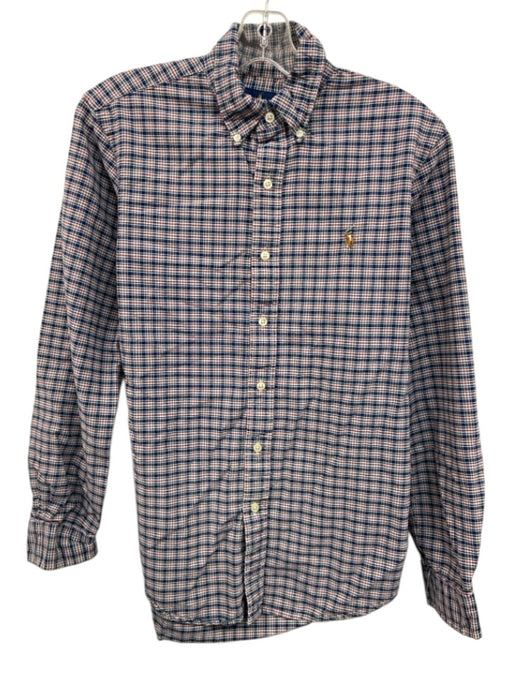 Ralph Lauren Size S Navy & Purple Cotton Plaid Oxford Men's Long Sleeve Shirt Navy & Purple / S