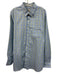 Peter Millar Size XL Light Blue & Green Cotton Plaid Button Up Long Sleeve Shirt Light Blue & Green / XL