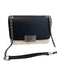 Marc Jacobs Ivory & Black Pebble Leather Silver Hardware Magnetic Snap Bag Ivory & Black / S